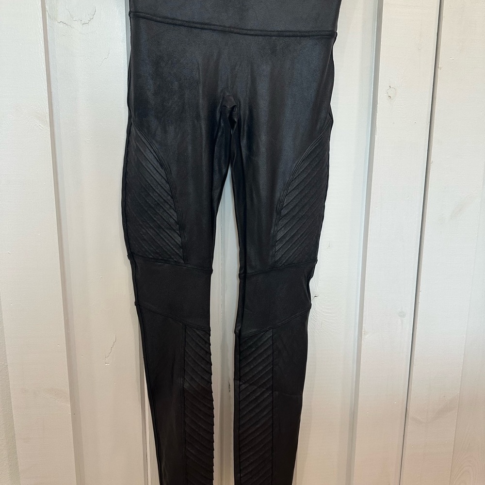 Black Faux Leather Leggings